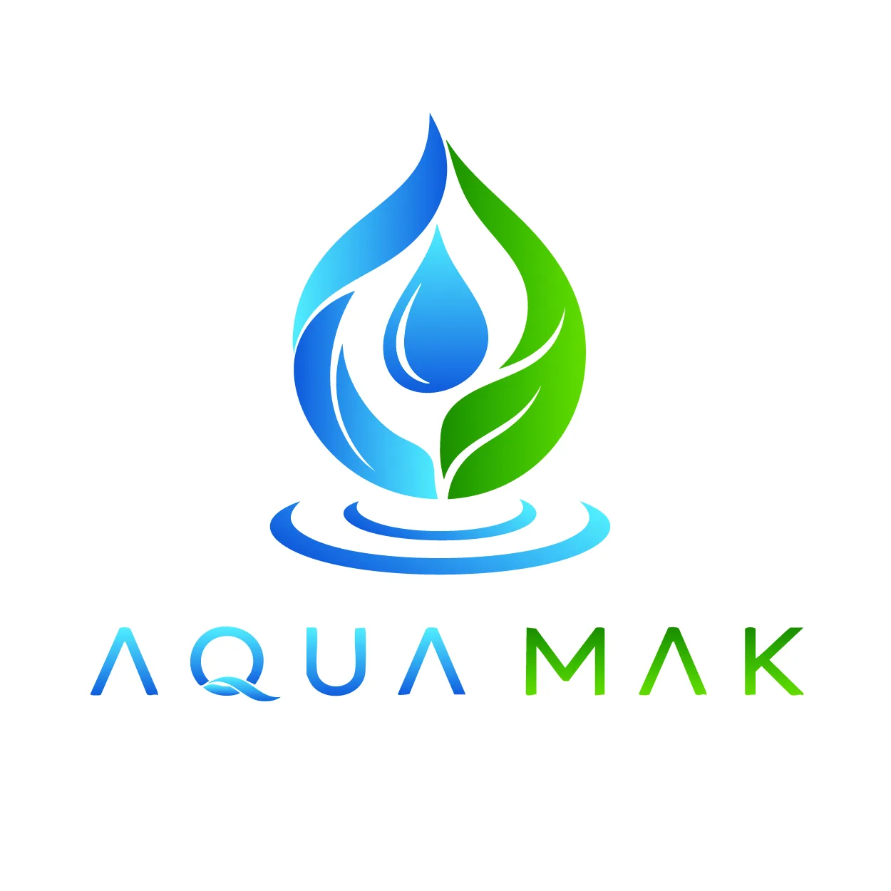 Aqua Mak brand identity visual